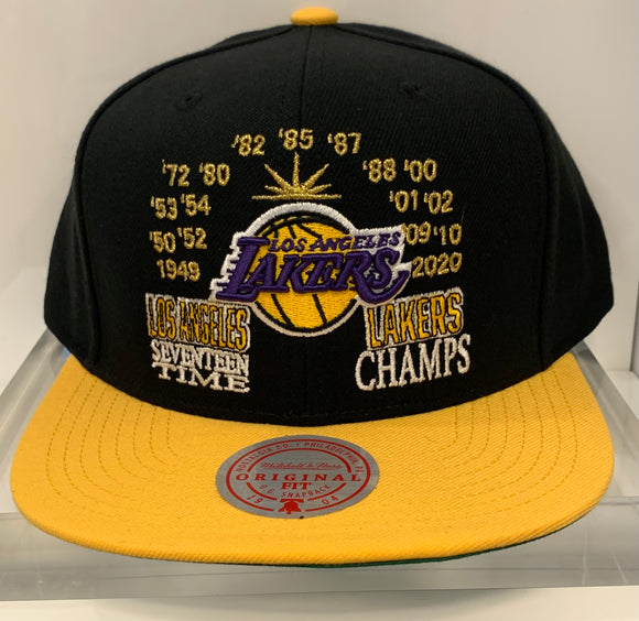 Los Angeles Lakers 17 time Champs Hat